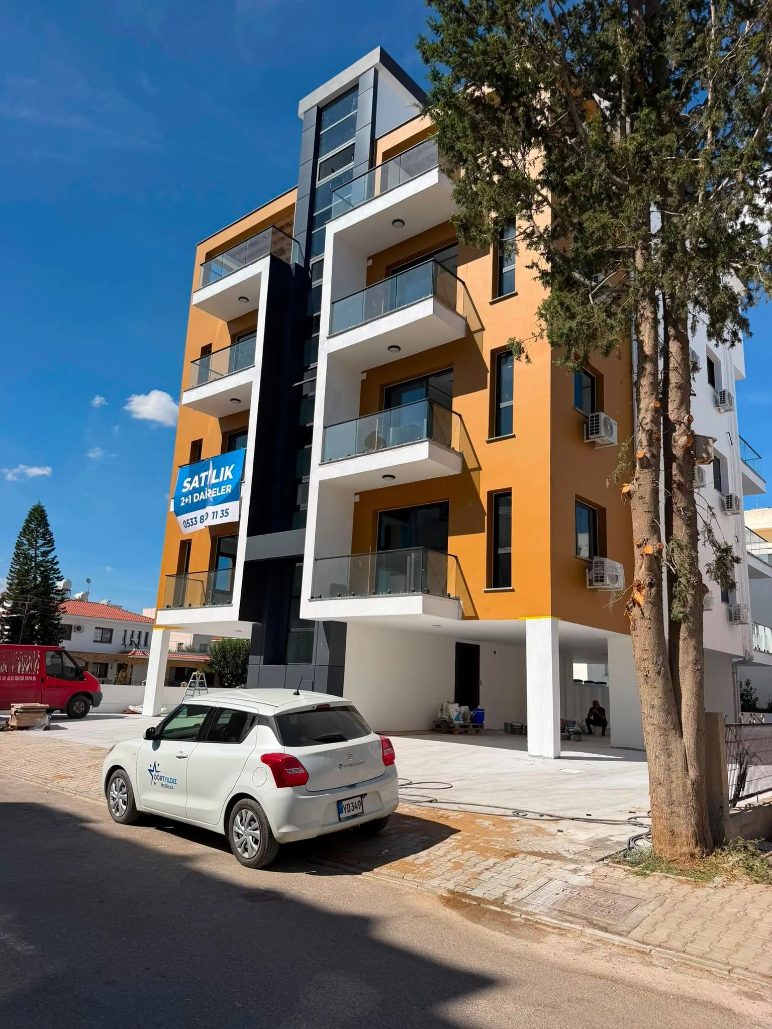 Gönyeli 2+1 daireler bina cephesi